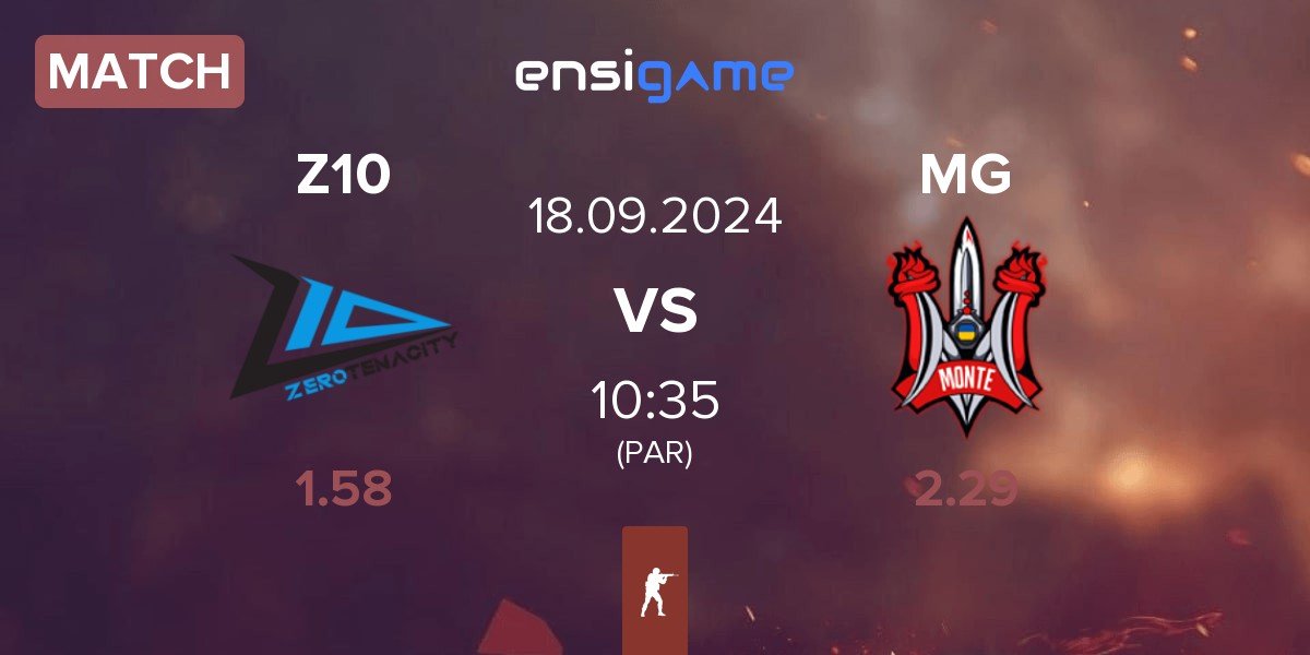 Match Zero Tenacity Z10 vs Monte Gen MG | 18.09