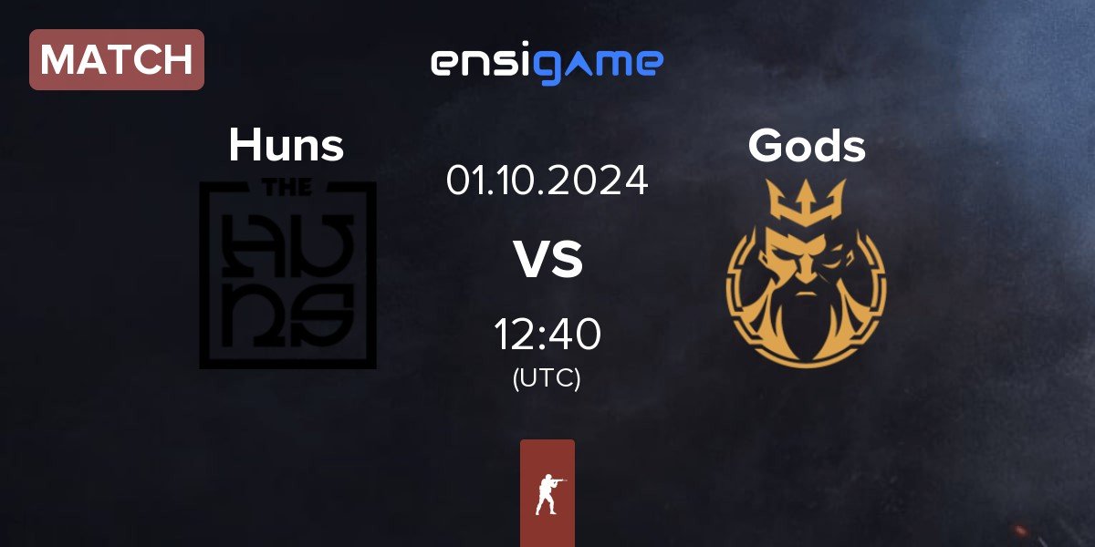 Match The Huns Esports Huns vs Gods Reign Gods | 01.10