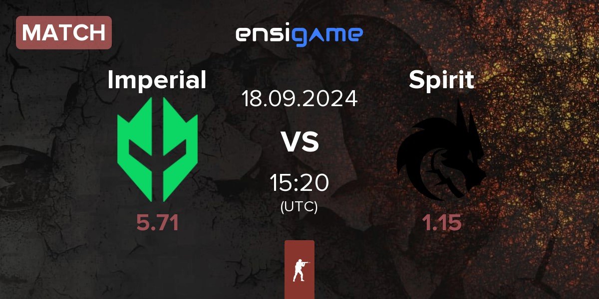 Match Imperial Esports Imperial vs Team Spirit Spirit | 18.09