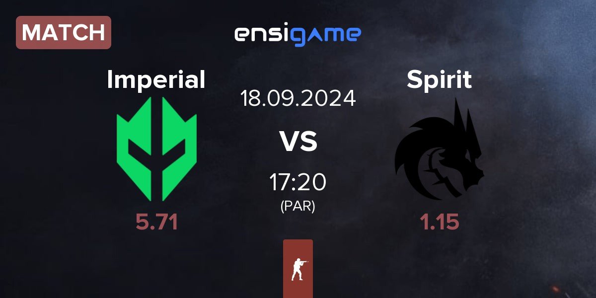 Match Imperial Esports Imperial vs Team Spirit Spirit | 18.09