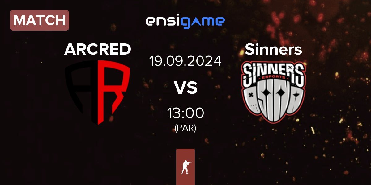 Match ARCRED vs Sinners Esports Sinners | 18.09