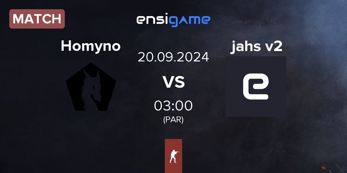 Match Homyno vs jahsdnmasjdm jahs | 20.09