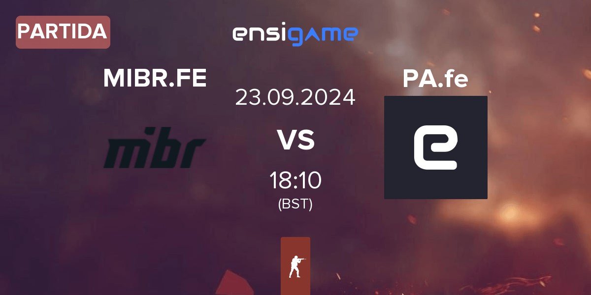 Partida MIBR Female MIBR.FE vs Peak Academy Female PA.fe | 23.09