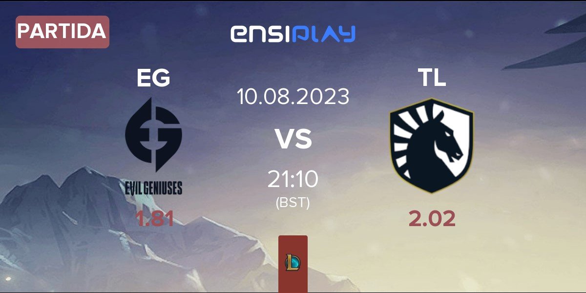 Partida Evil Geniuses EG vs Team Liquid TL | 10.08