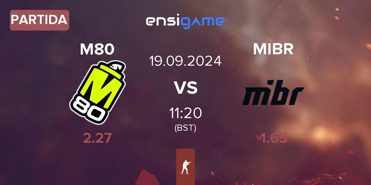 Partida M80 vs Made in Brazil MIBR | 19.09