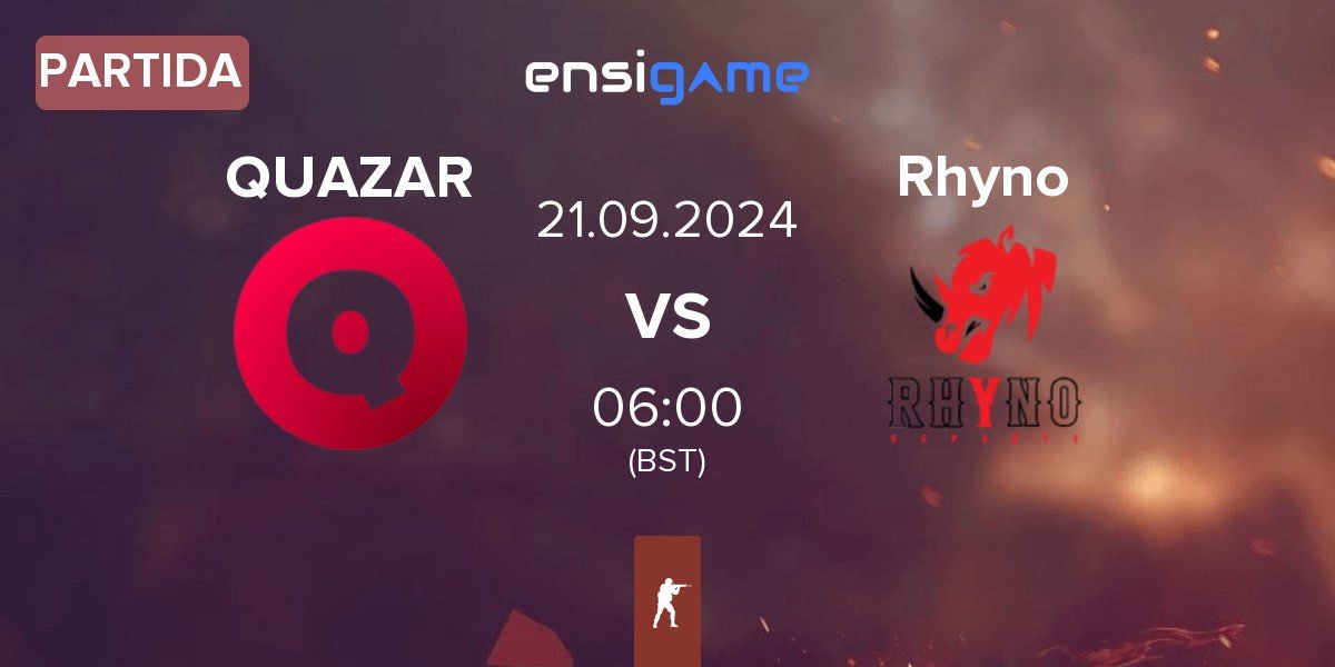 Partida Team QUAZAR QUAZAR vs Rhyno Esports Rhyno | 21.09