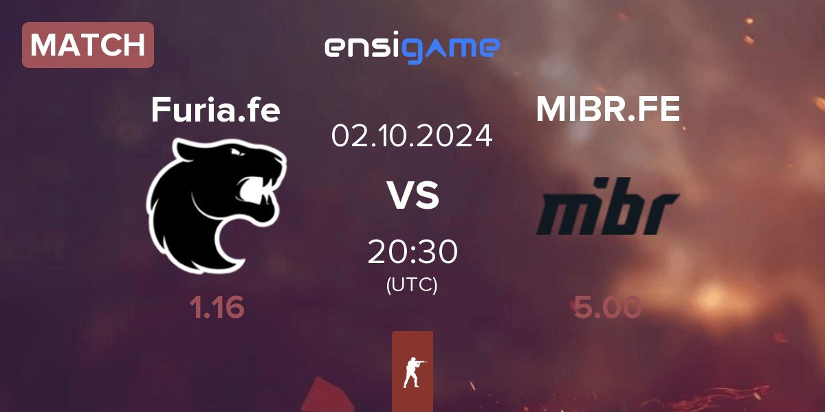 Match FURIA Esports Female Furia.fe vs MIBR Female MIBR.FE | 02.10