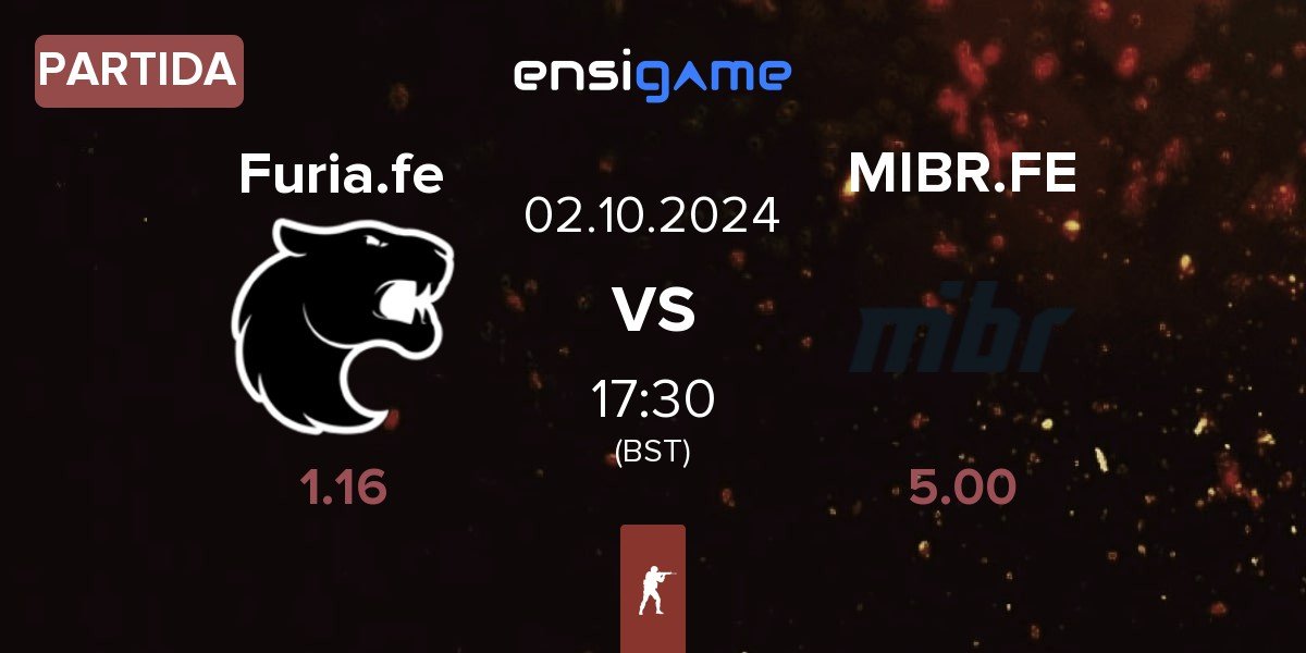 Partida FURIA Esports Female Furia.fe vs MIBR Female MIBR.FE | 02.10