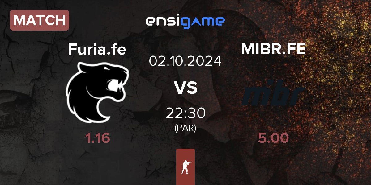 Match FURIA Esports Female Furia.fe vs MIBR Female MIBR.FE | 02.10