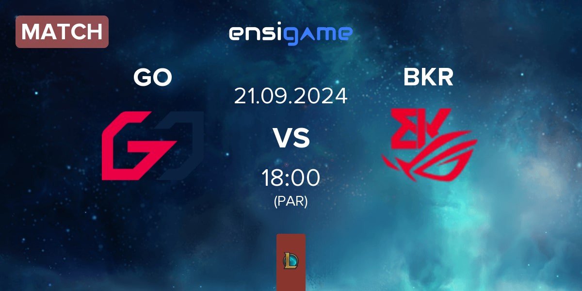 Match Team GO GO vs BK ROG Esports BKR | 21.09