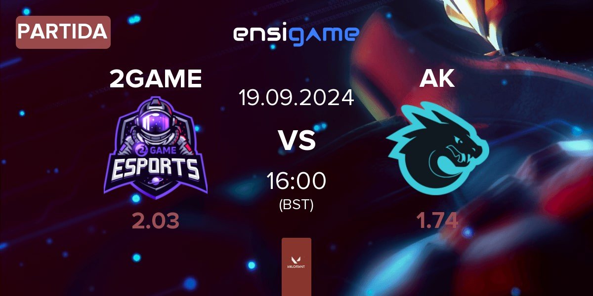 Partida 2GAME Esports 2GAME vs All Knights AK | 19.09