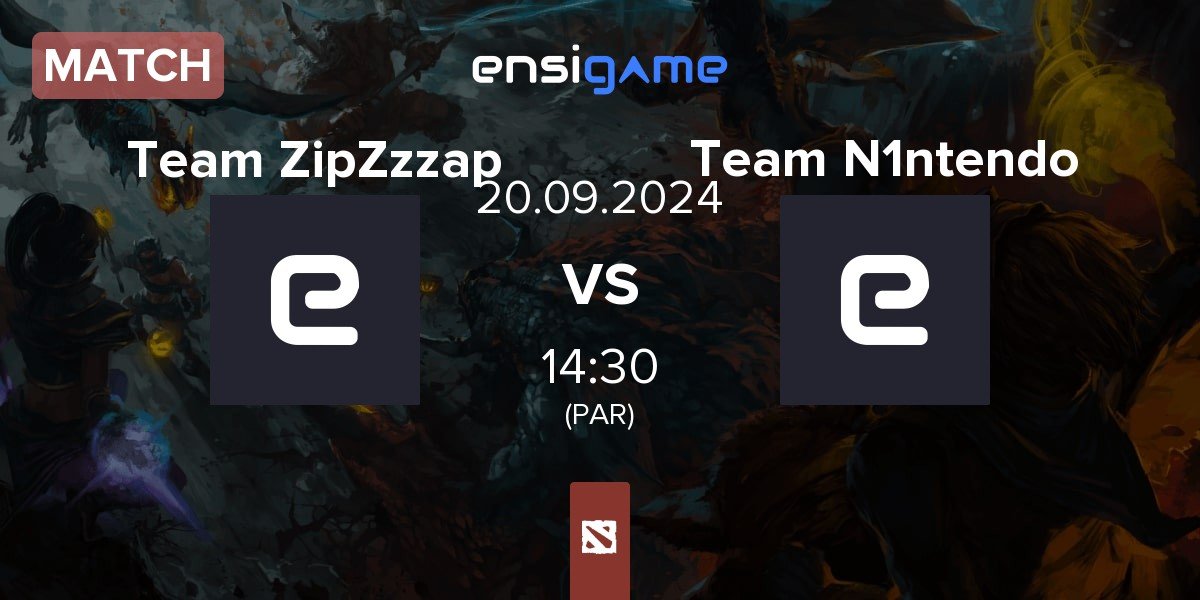 Match Team ZipZzzap ZipZzzap vs Team N1ntendo N1ntendo | 20.09