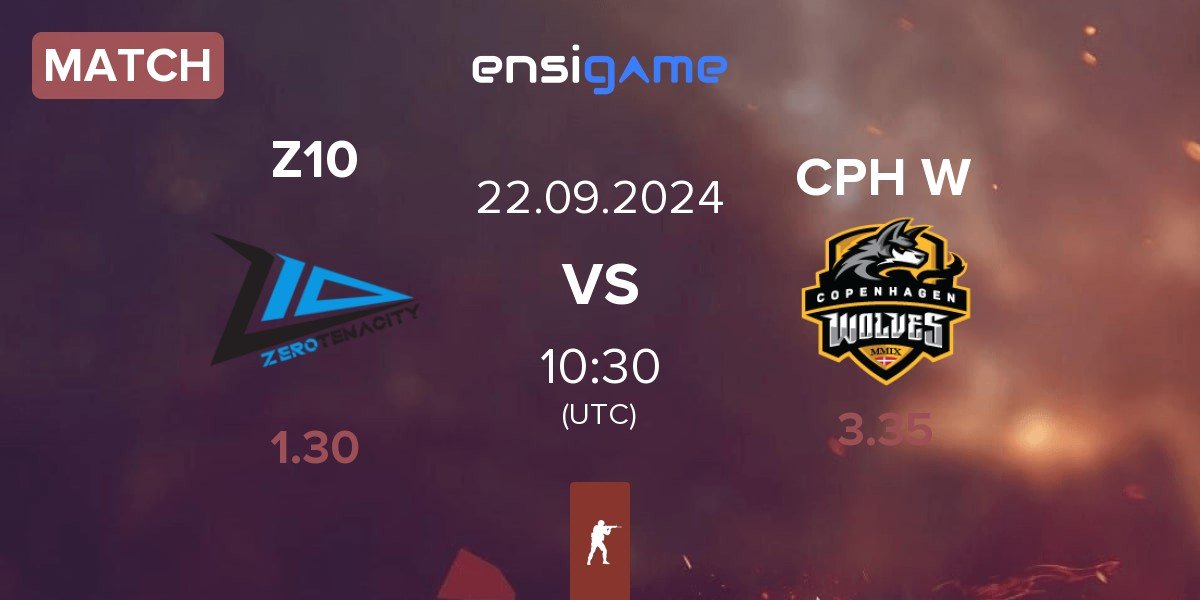 Match Zero Tenacity Z10 vs Copenhagen Wolves CPH W | 22.09