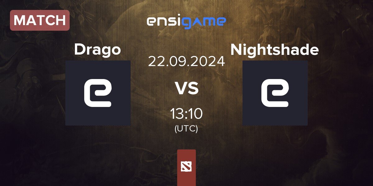 Match Drago kings Drago vs Nightshade Esports Nightshade | 22.09