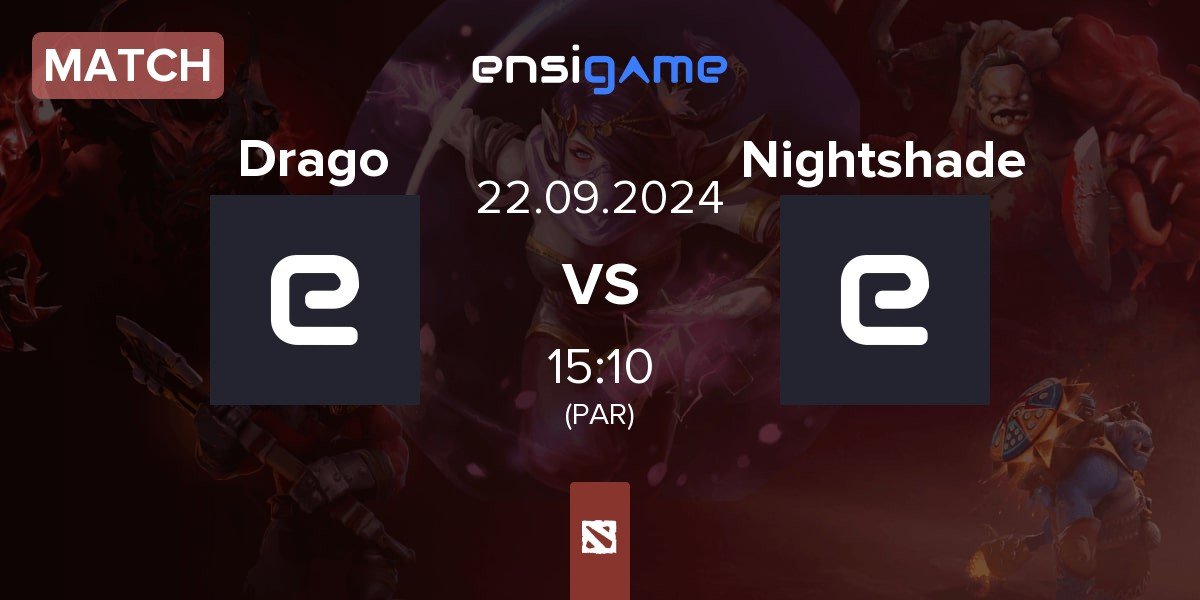 Match Drago kings Drago vs Nightshade Esports Nightshade | 22.09