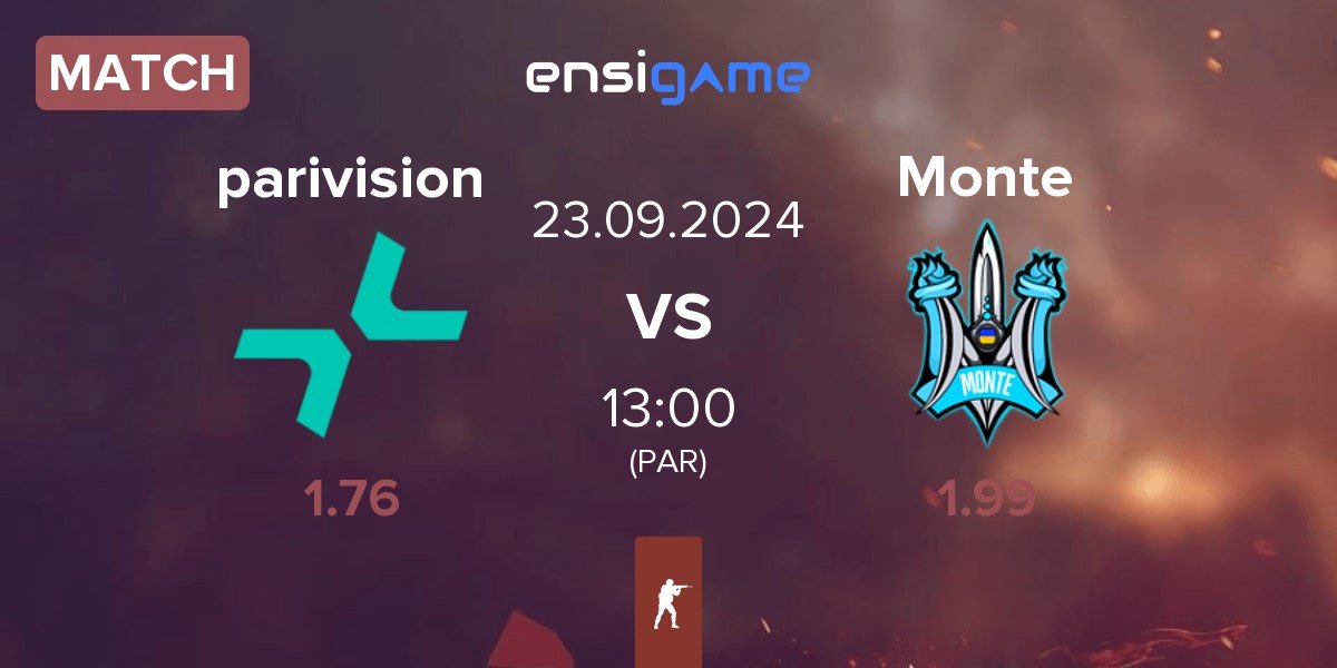 Match PARIVISION parivision vs Monte | 23.09