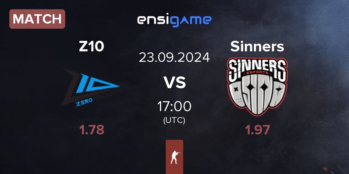 Match Zero Tenacity Z10 vs Sinners Esports Sinners | 23.09