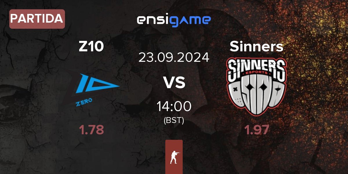 Partida Zero Tenacity Z10 vs Sinners Esports Sinners | 23.09