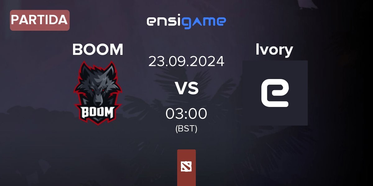 Partida BOOM Esports BOOM vs Ivory | 23.09