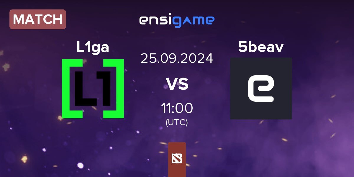 Match L1ga Team L1ga vs Five Beavers 5beav | 25.09