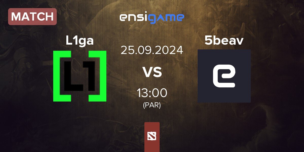 Match L1ga Team L1ga vs Five Beavers 5beav | 25.09