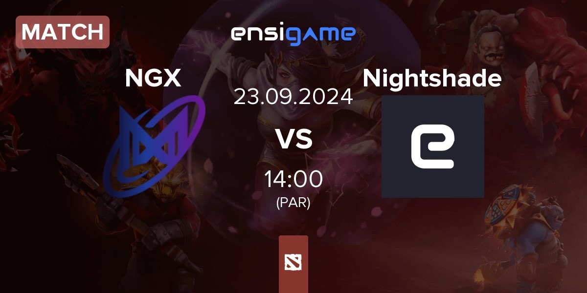 Match Nigma Galaxy NGX vs Nightshade Esports Nightshade | 23.09