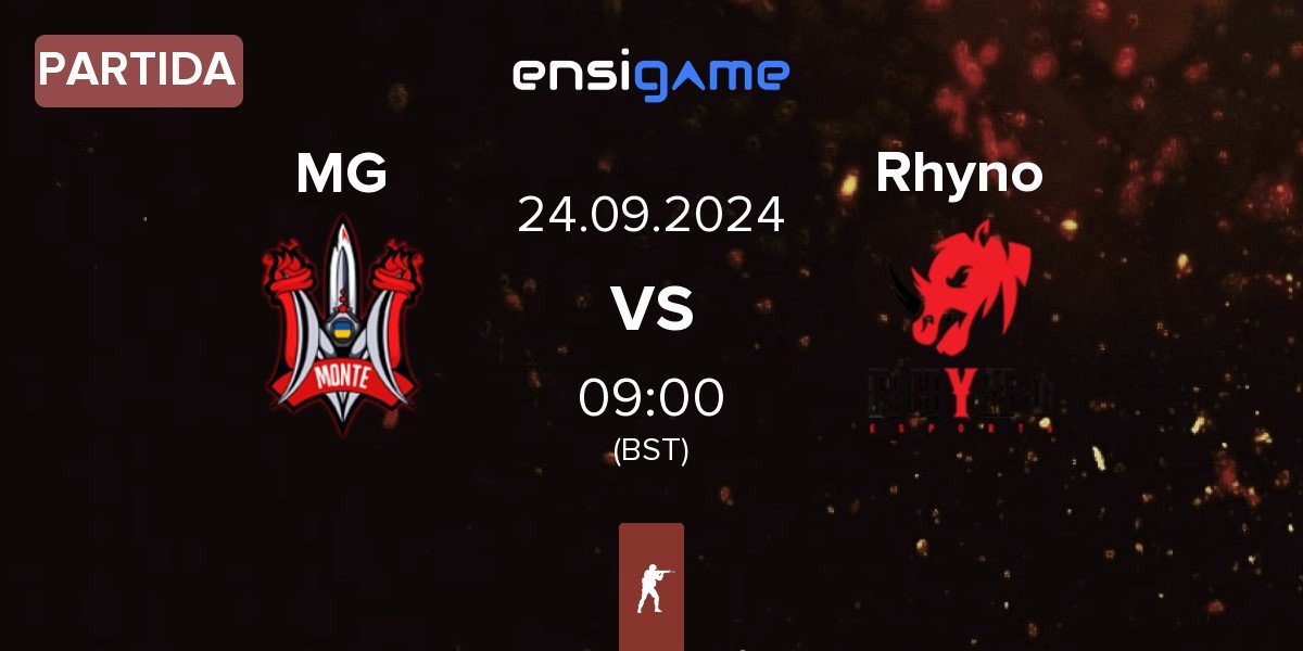 Partida Monte Gen MG vs Rhyno Esports Rhyno | 24.09