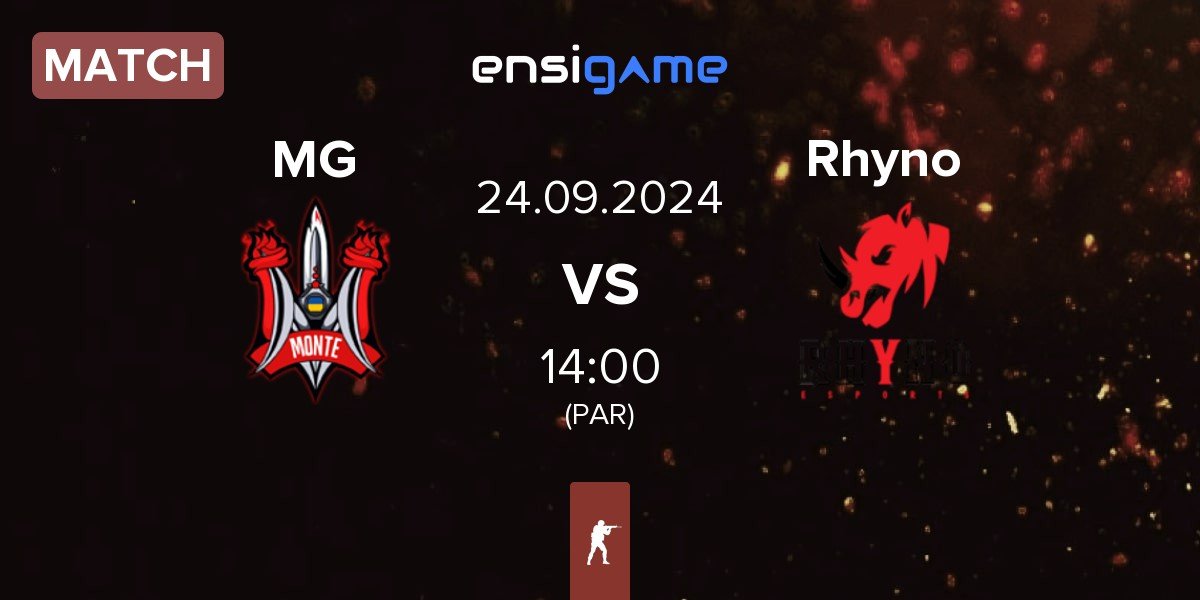 Match Monte Gen MG vs Rhyno Esports Rhyno | 24.09