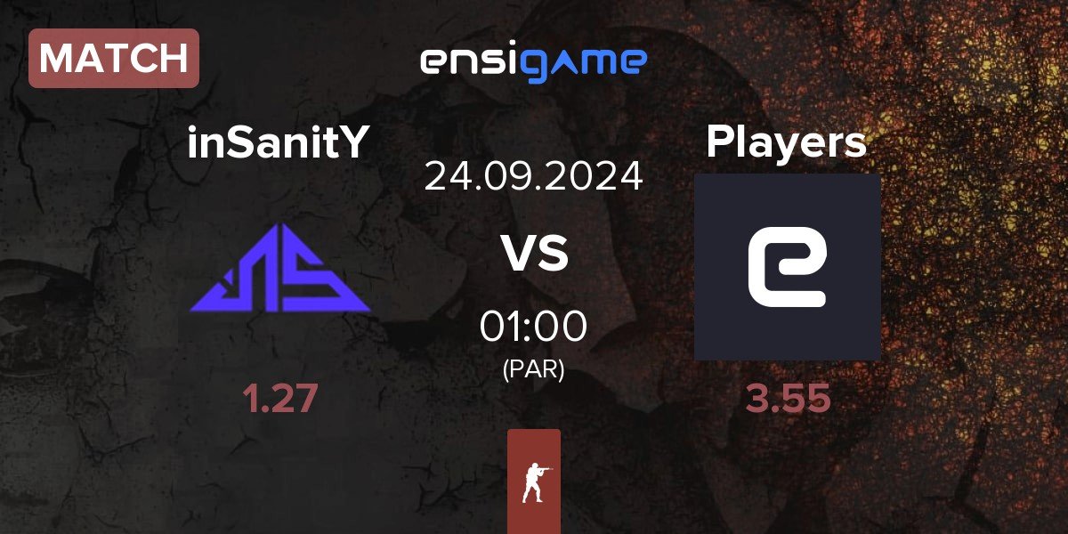 Match inSanitY Sports inSanitY vs Players | 24.09