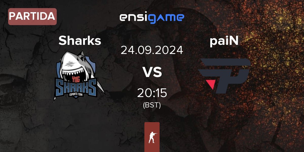 Partida Sharks Esports Sharks vs paiN Gaming paiN | 24.09