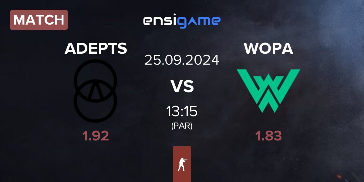 Match ADEPTS vs WOPA Esport WOPA | 25.09