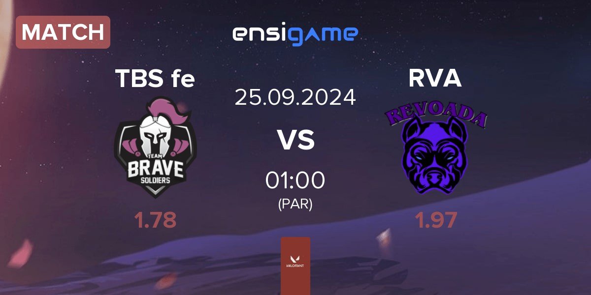 Match TBS e-Sports FEM TBS fe vs REVOADA RVA | 25.09