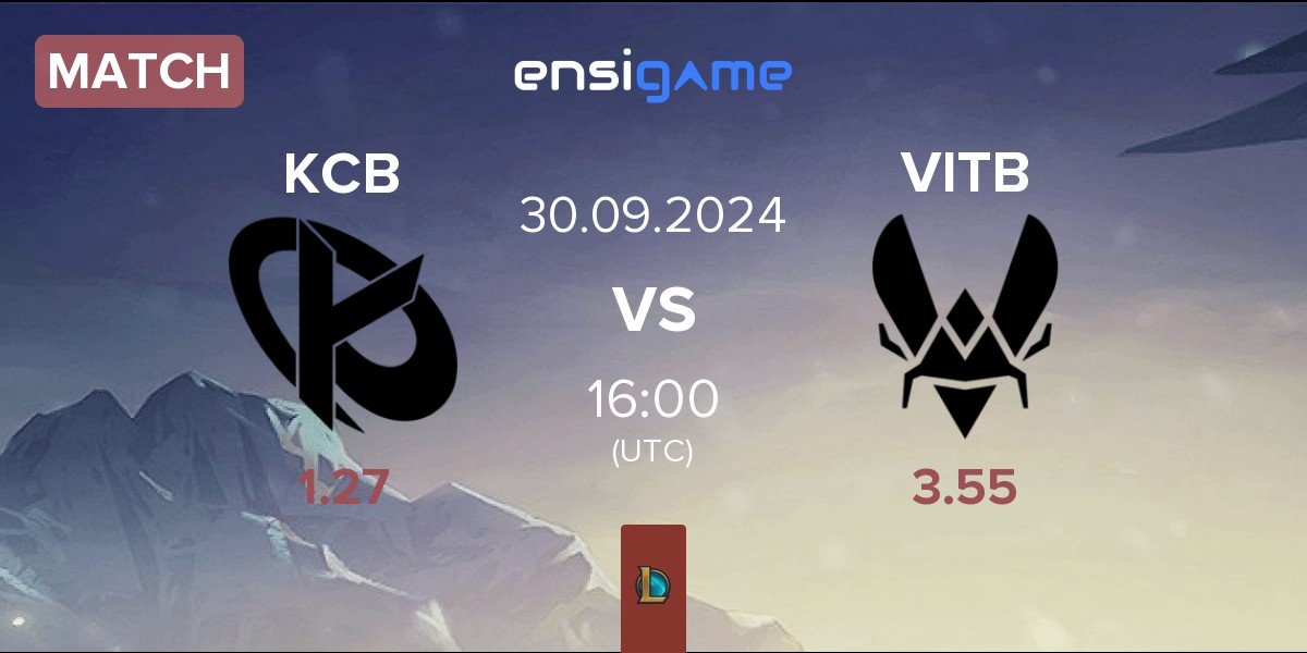 Match Karmine Corp Blue KCB vs Vitality.Bee VITB | 30.09