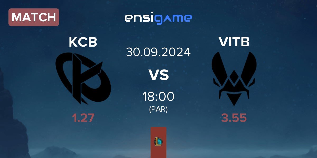 Match Karmine Corp Blue KCB vs Vitality.Bee VITB | 30.09