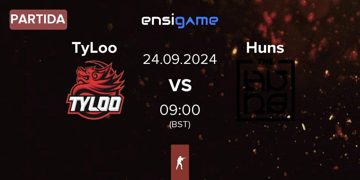 Partida TyLoo vs The Huns Esports Huns | 24.09