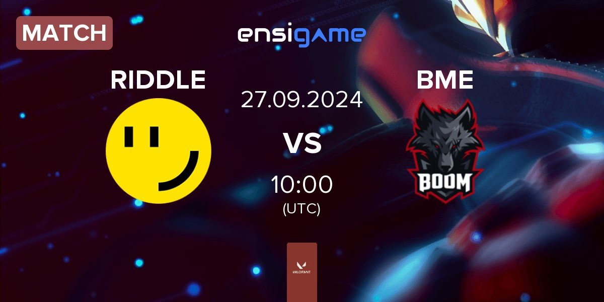 Match RIDDLE ORDER RIDDLE vs BOOM Esports BME | 27.09