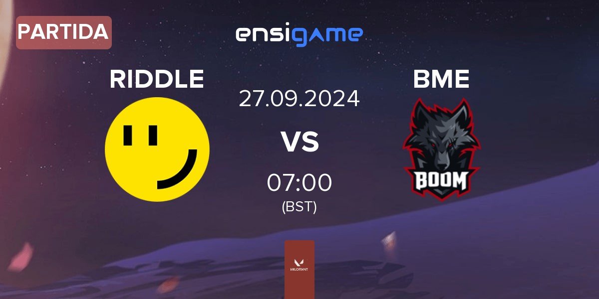 Partida RIDDLE ORDER RIDDLE vs BOOM Esports BME | 27.09