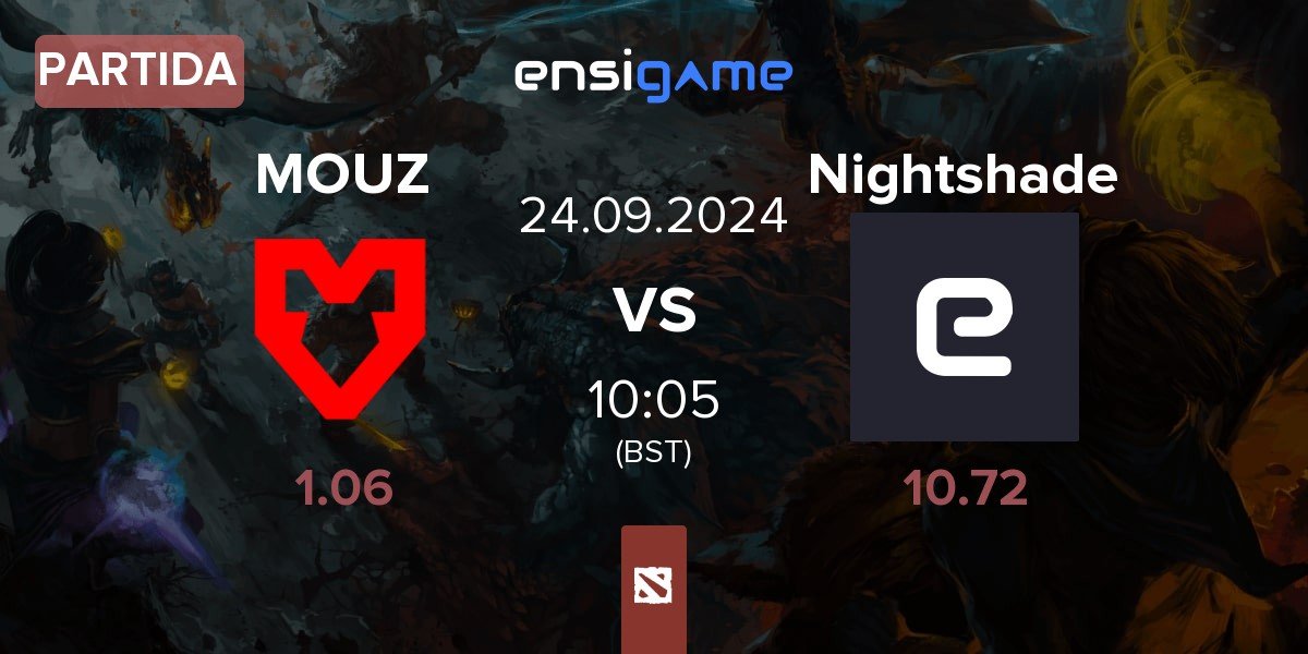 Partida MOUZ vs Nightshade Esports Nightshade | 24.09