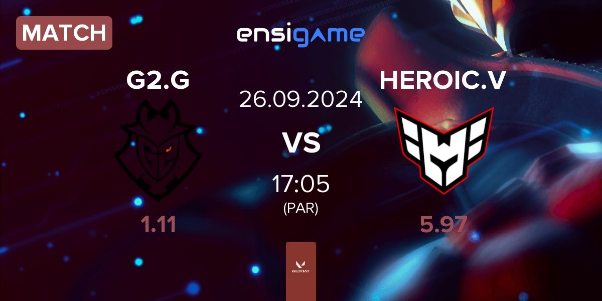 Match G2 Gozen G2.G vs HEROIC Valkyries HEROIC.V | 26.09