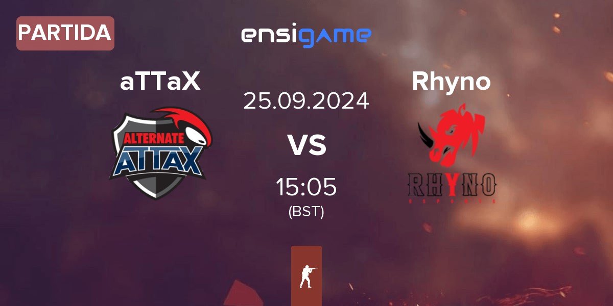 Partida ALTERNATE aTTaX aTTaX vs Rhyno Esports Rhyno | 25.09