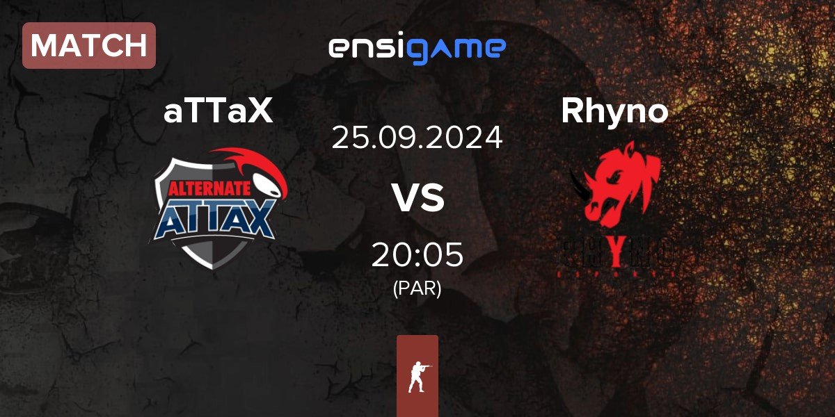 Match ALTERNATE aTTaX aTTaX vs Rhyno Esports Rhyno | 25.09