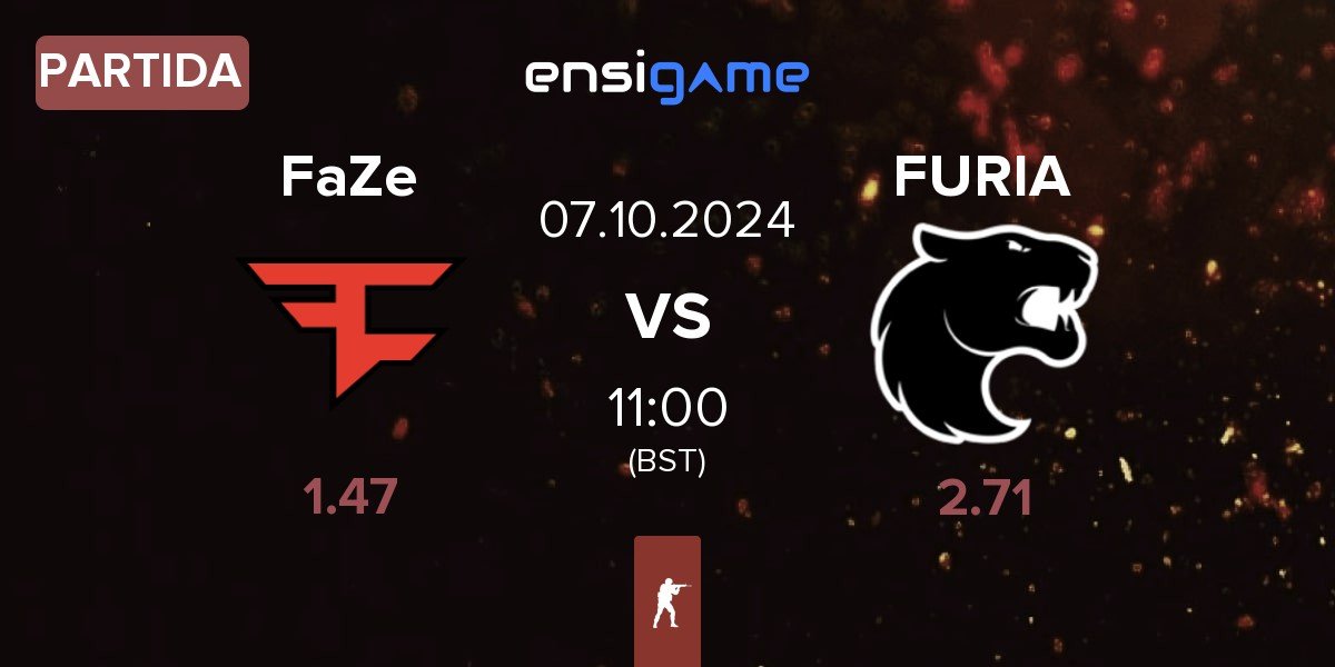 Partida FaZe Clan FaZe vs FURIA Esports FURIA | 07.10