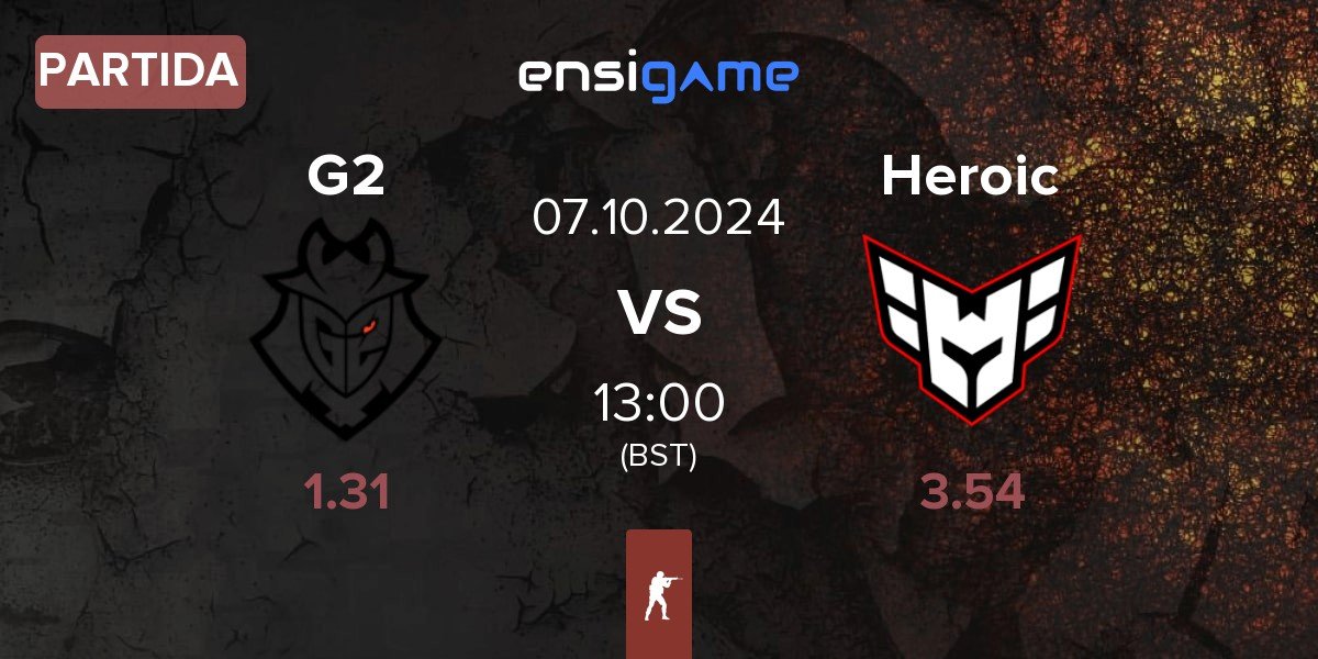 Partida G2 Esports G2 vs Heroic | 07.10