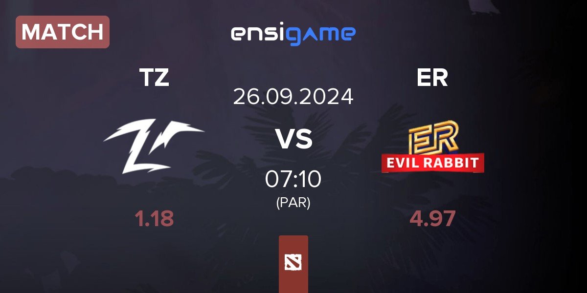 Match Team Zero TZ vs Evil Rabbit ER | 26.09