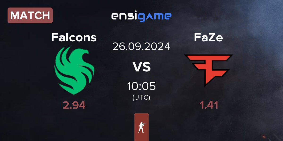 Match Team Falcons Falcons vs FaZe Clan FaZe | 26.09