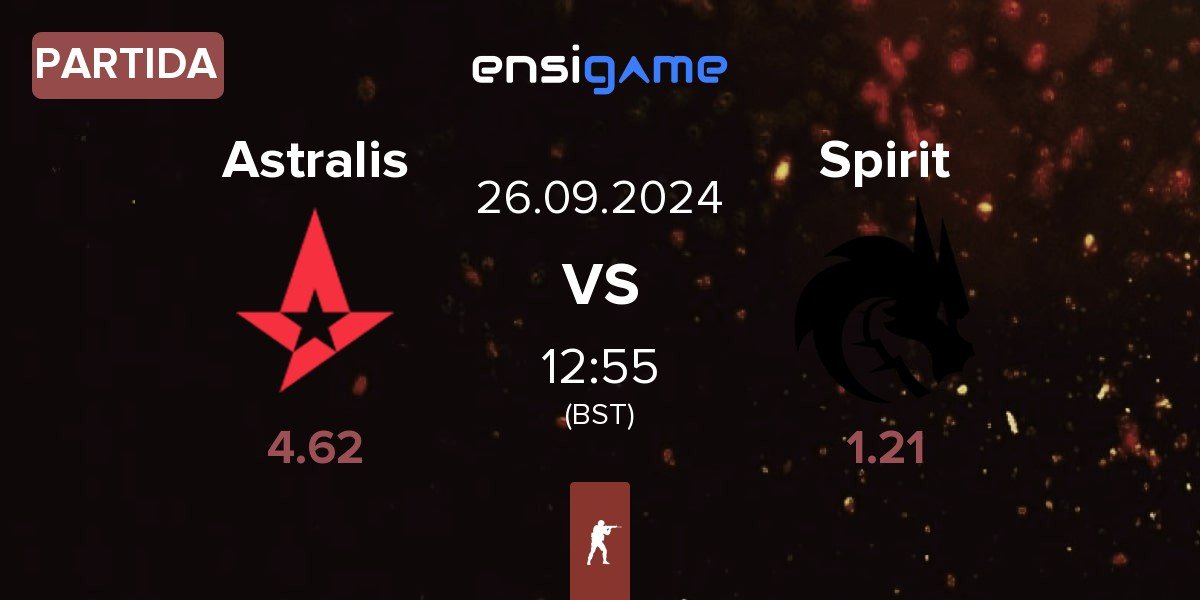 Partida Astralis vs Team Spirit Spirit | 26.09