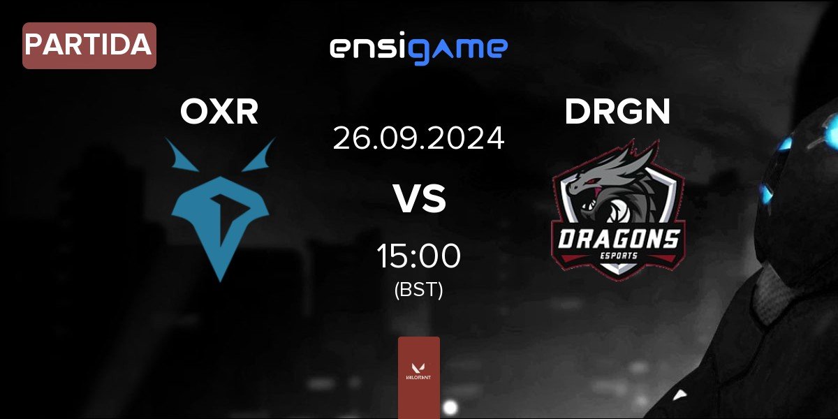 Partida Onyx Ravens OXR vs Dragons Esports DRGN | 26.09