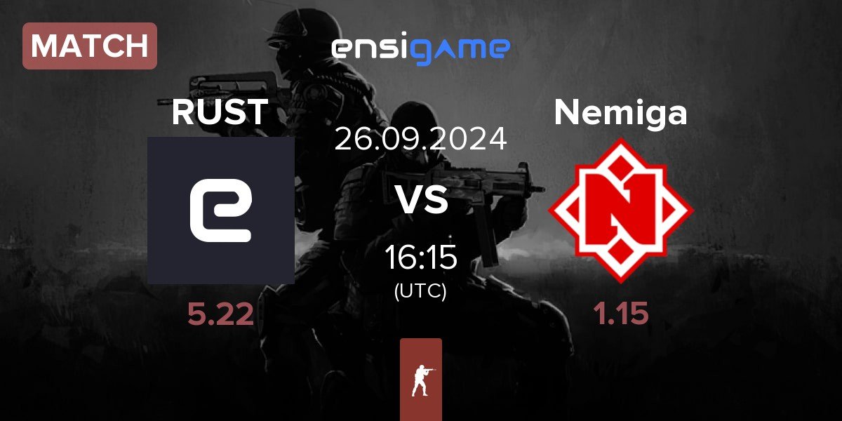 Match RUSTEC RUST vs Nemiga Gaming Nemiga | 26.09