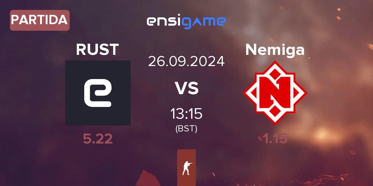 Partida RUSTEC RUST vs Nemiga Gaming Nemiga | 26.09