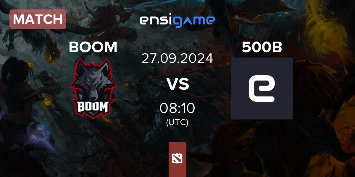 Match BOOM Esports BOOM vs 500 Bananas 500B | 27.09